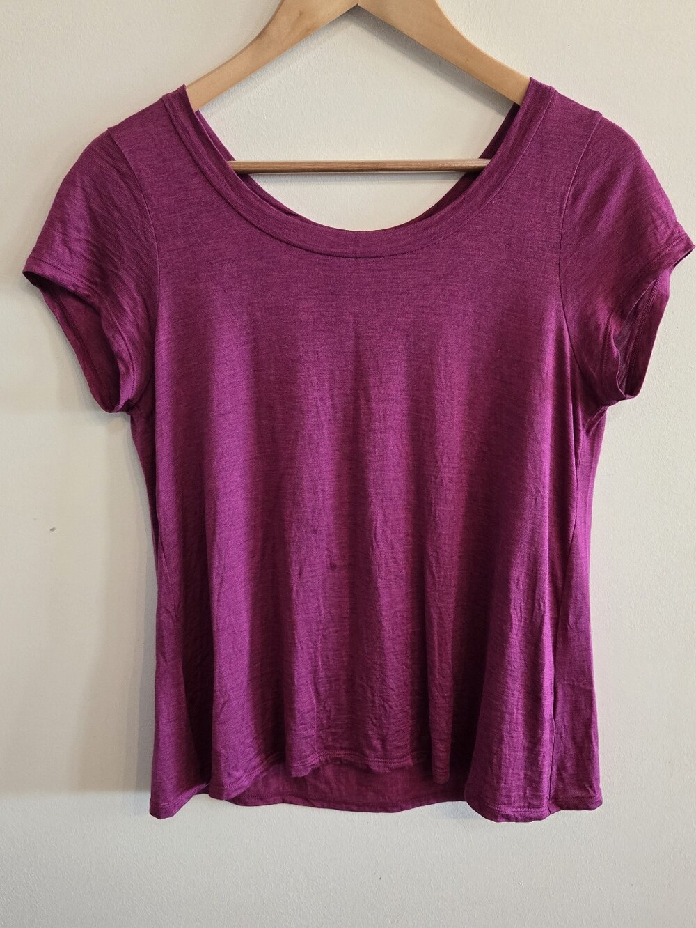 Eileen Fisher Silk Blend Scoop Neck Tee